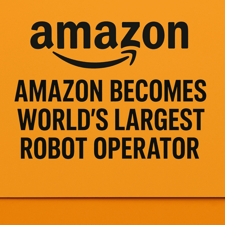 Amazon becomes world’s largest robot operator with one million AI-powered robots across 300 facilities