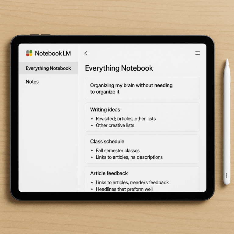 Everything Notebook in NotebookLM